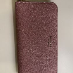 Kate Spade Pink Glitter Wallet 