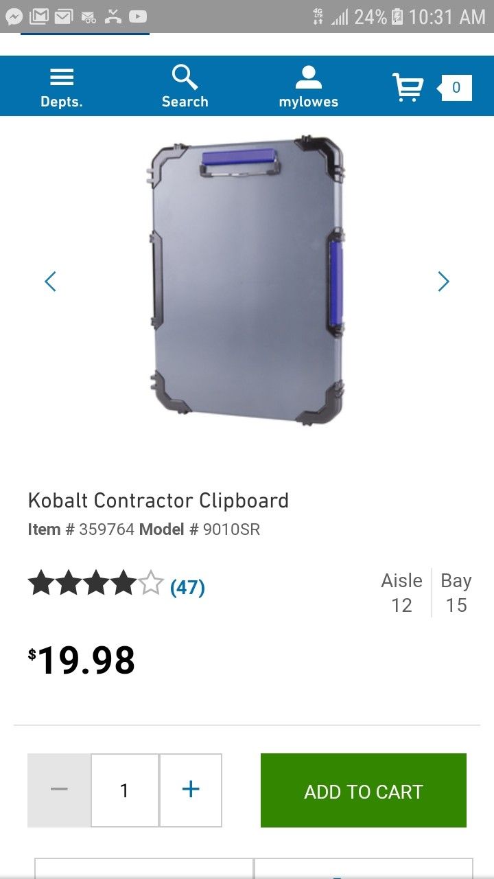 Kobalt clipboard. for Sale in San Antonio, TX OfferUp