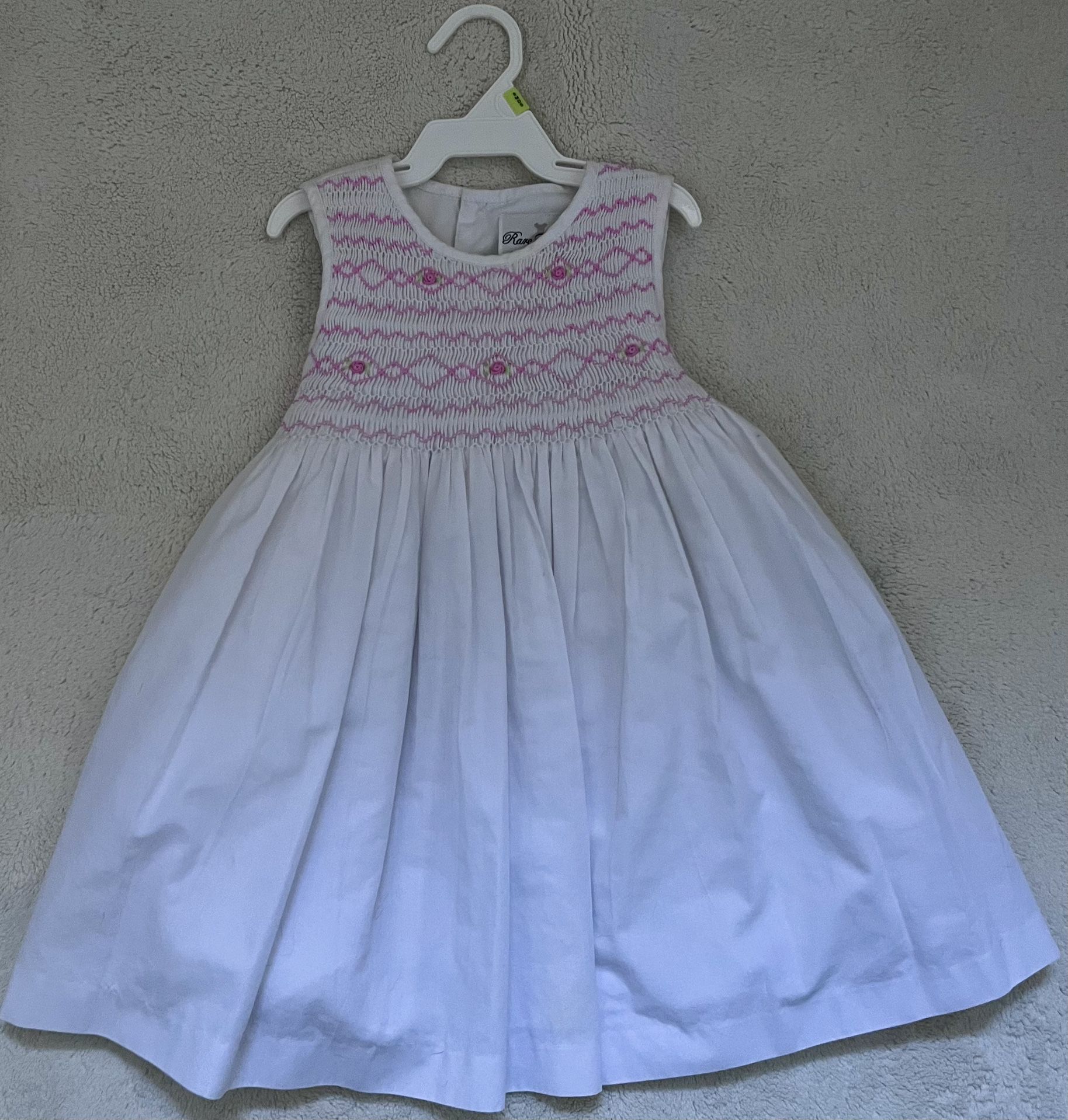 Pink/white Smocked Dress