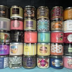 Bath & Bodywork Candles, $10 Each, New