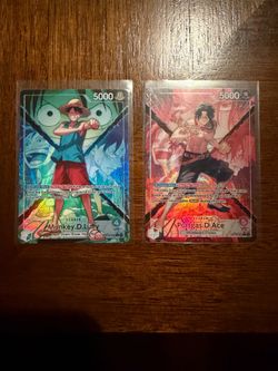 One piece Alt Art leaders Luffy and Ace