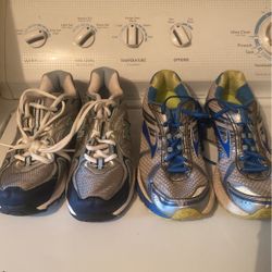 New Balance On Left Size7 H 20 Dollars Brooks On Right Size 9 25 Dollars 