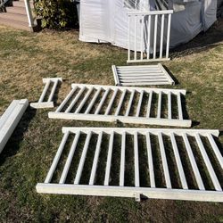 Outdoor Deck PVC Rail Guards Fencing & Couplers