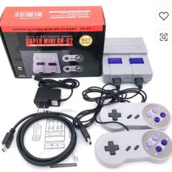 Super Mini SN-02 Retro Game Console – 821 Built-In Classic Games – 2 Controllers