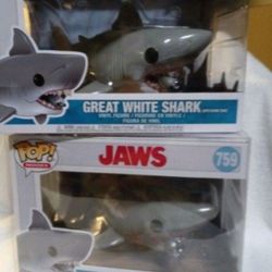 Brand New Mint In Hand Jaws Shark Funko Pop With Tank In The Mouth Never Opened ..Smoke Free Home