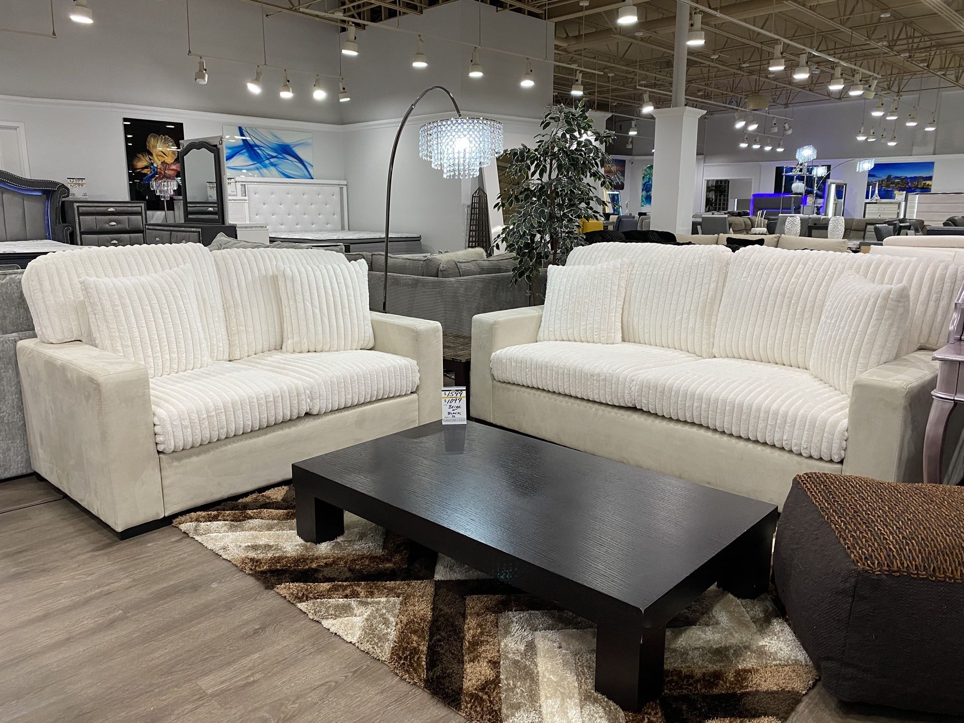 BRAND NEW 2PC SOFA LOVESEAT LIVING ROOM SET ON SALE NOW REMOVABLE COVERS SUPER COMFORTABLE READY FOR DELIVERY ASAP !!!*** ENDS 11/25/25