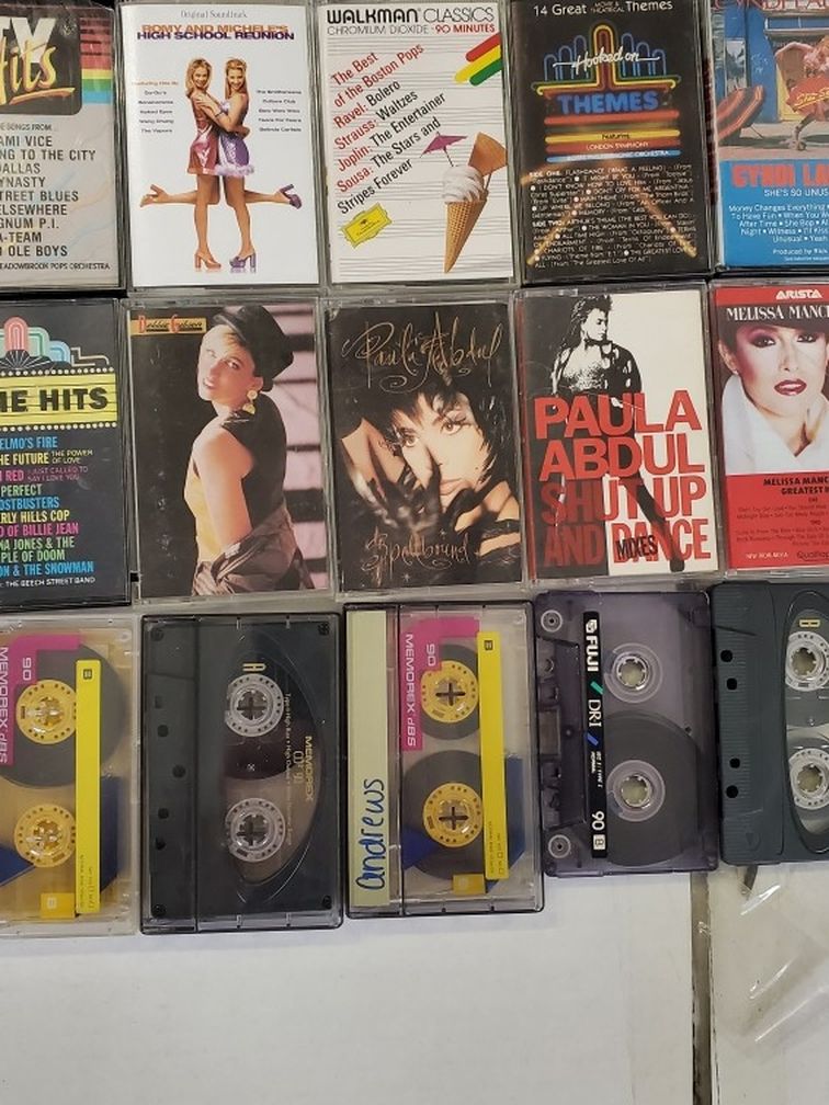 Lot Of 15 Misc Cassette Tapes