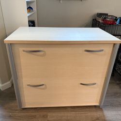Double wide file cabinet