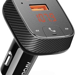 Anker Roav SmartCharge F2 Bluetooth FM Transmitter, Wireless Audio Adapter and Receiver, Car Charger with Bluetooth, Car Locator, App Support, 2 USB P