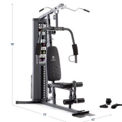 Compact Home Gym, Perfect Condition Like New, 150 Lbs, 