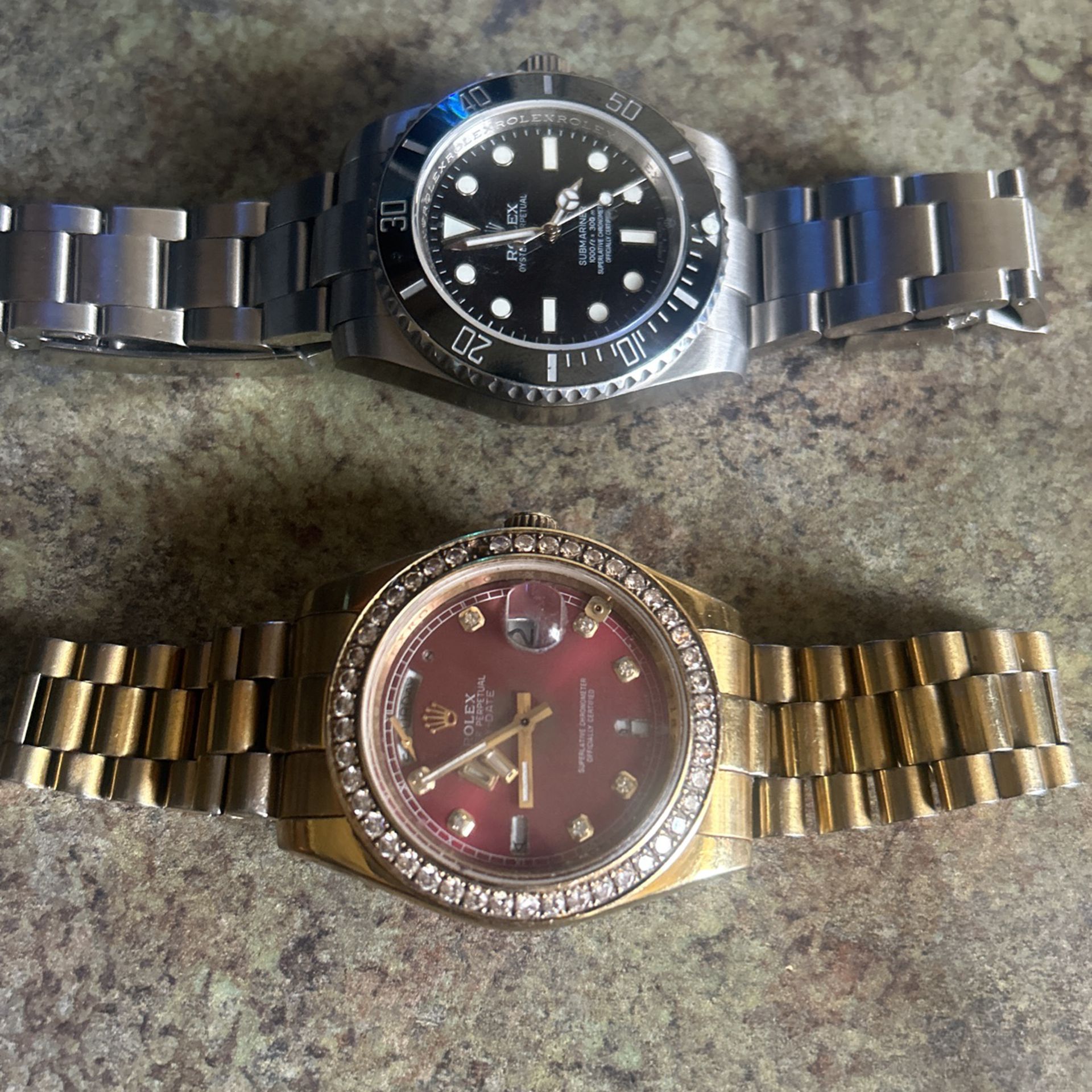 Two Different Kinds Of Rolex Watches 