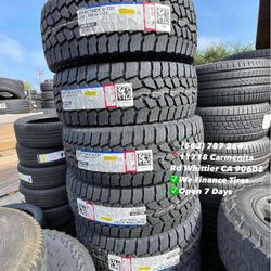265/70R16 Falken Wildpeak Rubitrek A/T Todo Terreno Set of Tires Installed and Balanced Set de Llantas Nuevas Instaladas y Balanceadas