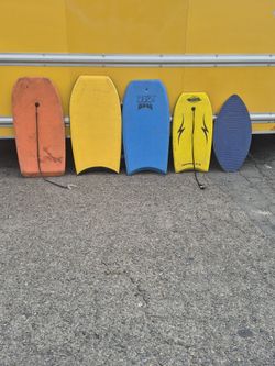 Four Body Boards & One Skim Board All For 125.00