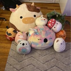 Set Of 10 Squishmallows - Variety Sizes