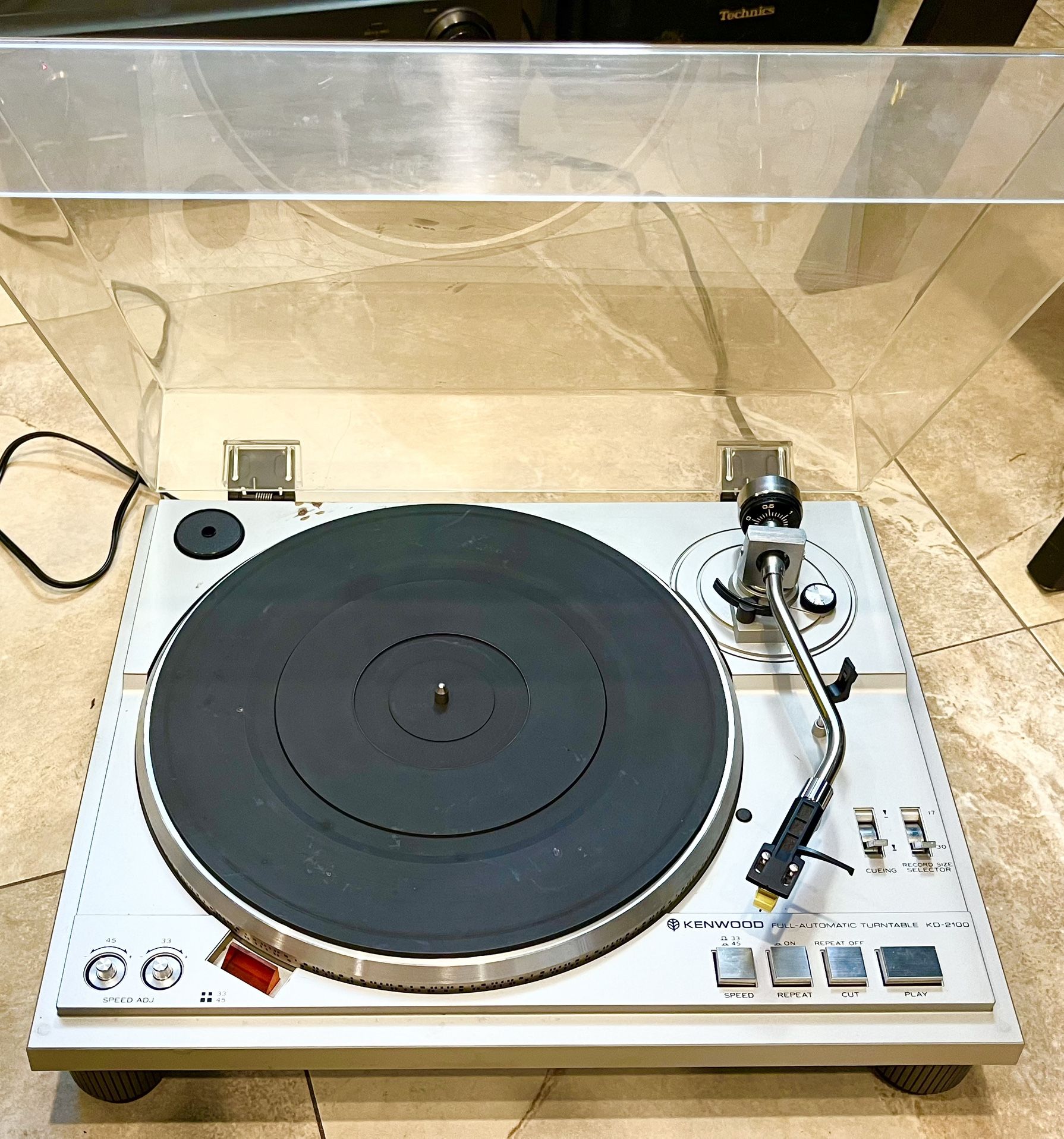 1980’s Kenwood Belt-Drive Turntable + Dust Cover