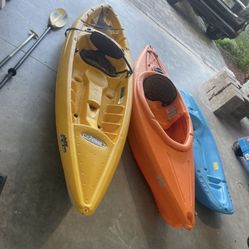 Kayaks  W/paddle   $350 All