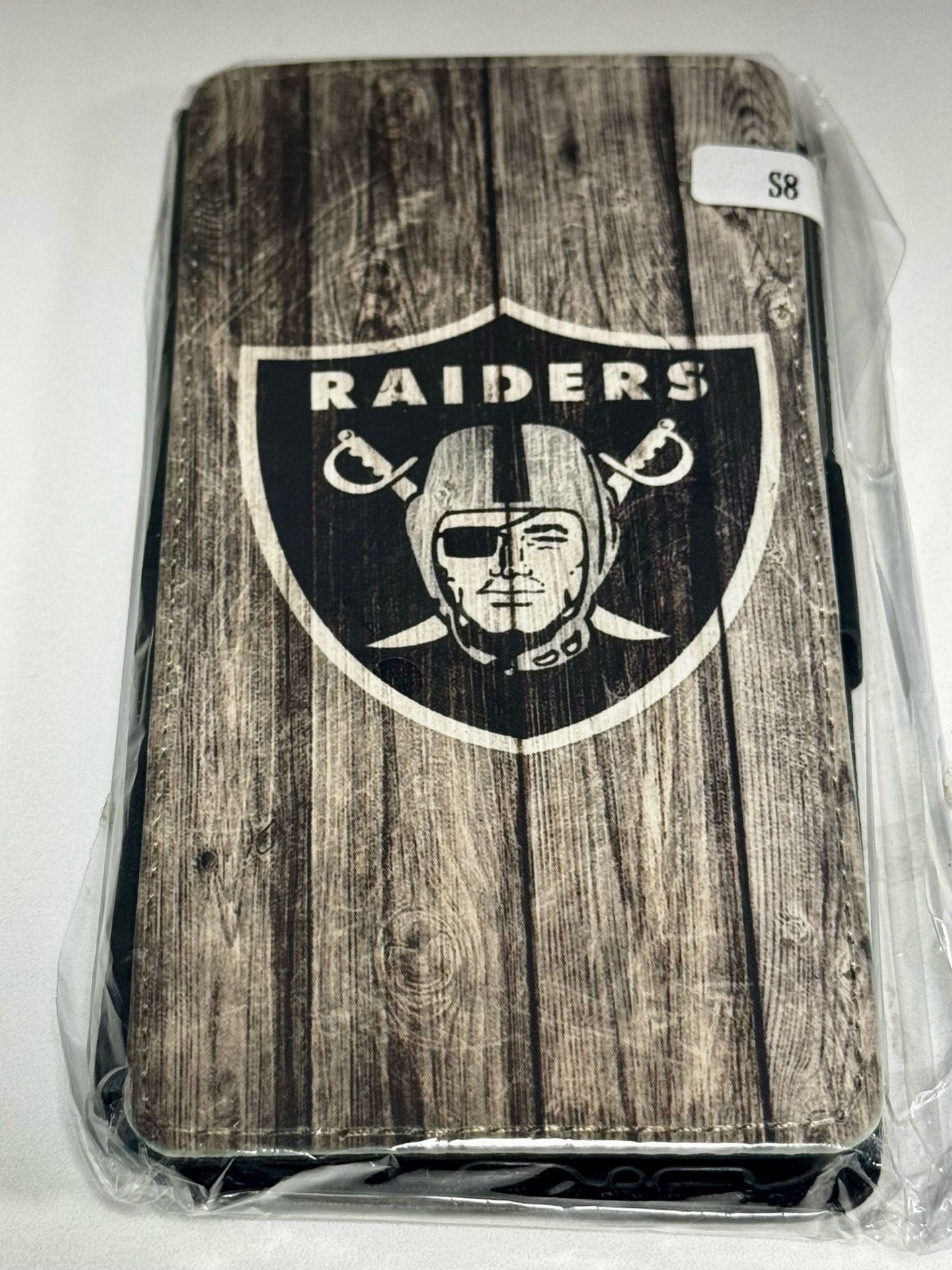 Las Vegas Raiders Samsung Galaxy S8 Phone Case Soft Plastic Flip Snap Folding