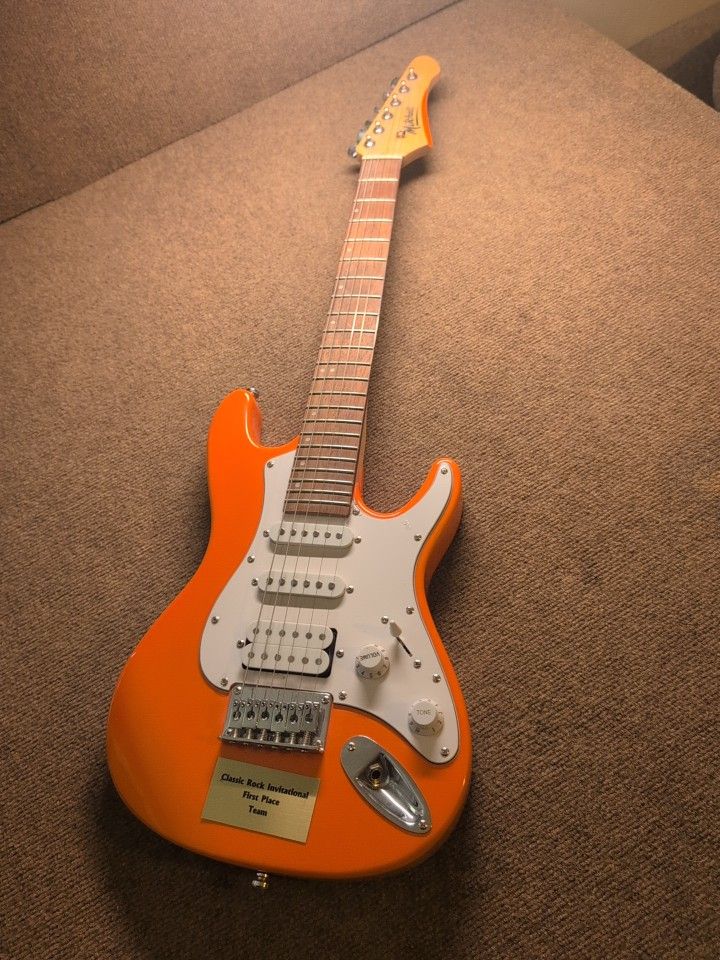 Mitchell TD100 3/4 Electric Guitar orange/white