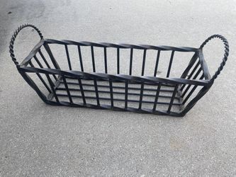 Wrought iron basket