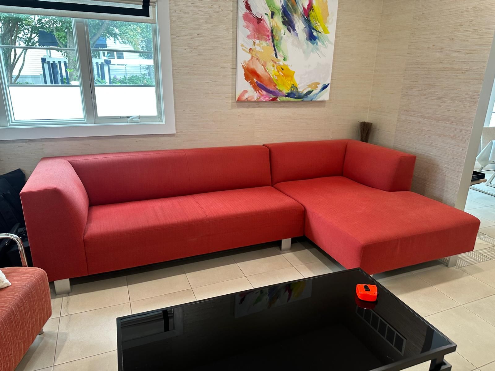 Contemporary Scarlet Sofa by Design within reach