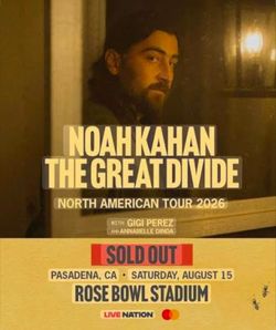 Noah Kahan Rose Bowl Concert Ticket