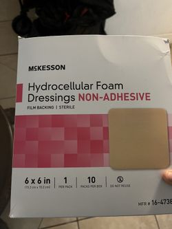 Boxes of McKesson foam for cuts and scratches