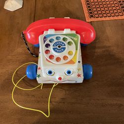 Vintage Fisher Price Chatter Phone Pull Toy