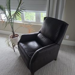 Arhaus recliner chair couch pure leather 