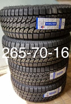 4 new 265-70-16 Allterrain
