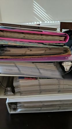 6 binders full of NBA, NFL, And MLB cards. Give me a offer.