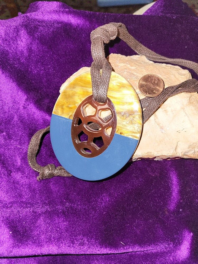 Polished Enamel Pendant