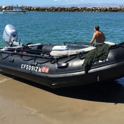 MOVING SALE!! 16’ 2012 Apex Inflatable Boat & Trailer (motor not included)