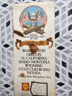 Vintage Bicentennial Shell Map