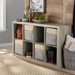 Farmhouse entryway storage organizer / bookcase bookshelf - NEW