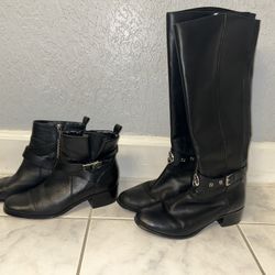 Michael Kors Women’s Leather Black Boots  8 1/2 