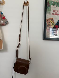 Brown Leather Instax Mini Camera plus Case