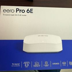 Eero Pro 6E Router and WiFi Extender 