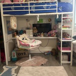 bunk bed with desk 