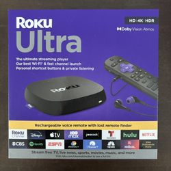 Roku Ultra (Model: 4802R) Media Streaming Player (New)