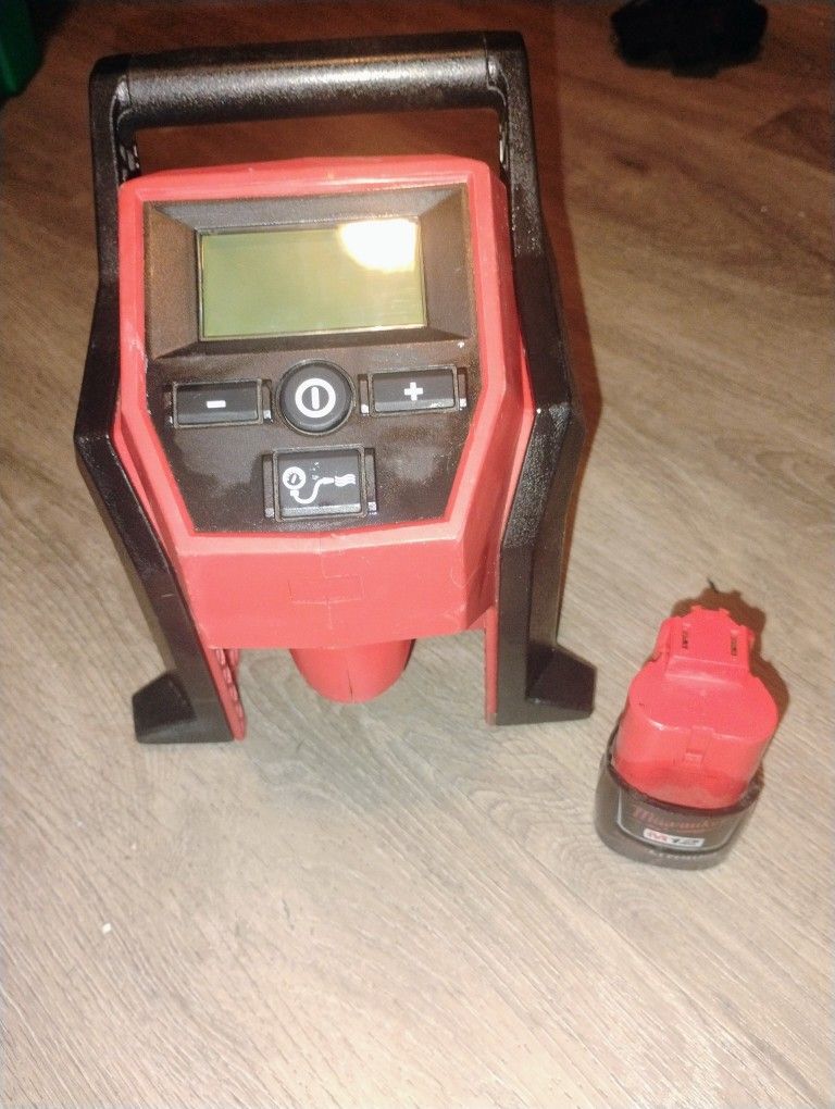 M12 12-Volt Lithium-Ion Cordless Electric Portable Inflator With Battery
