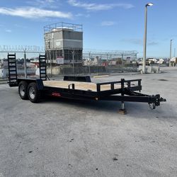 Bobcat Trailer ,taryle ,traile,equipo Pesado,skid Steer Trailer,16’,18’,20’ , 7 Ton , 7 Toneladas,14000 Libras,skid Steer Trailers,excavator Trailer 