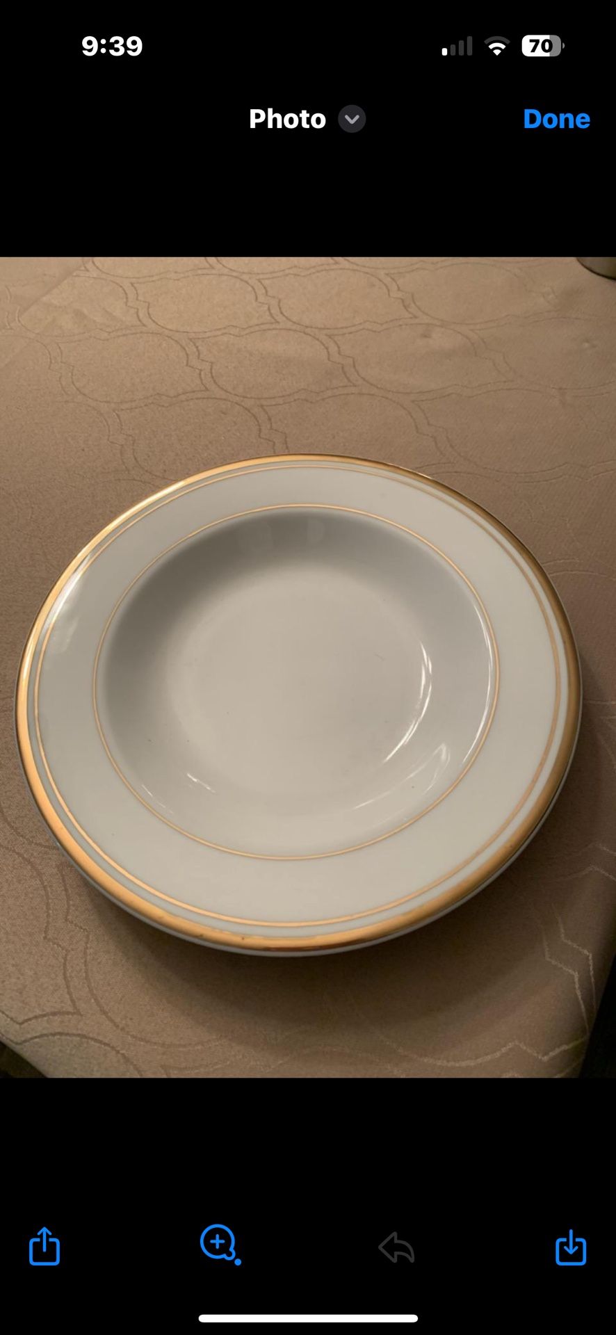Gold Rimmed China Set