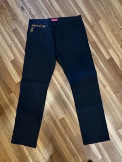 Supreme x Levi’s 505 Leopard Pocket Black Jeans W34 L32
