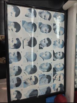 Hair cut poster with frame included for sale