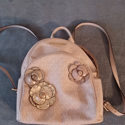 Michael kors pink backpack