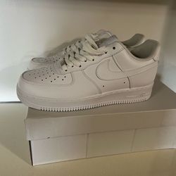 Nike Air Force 1  ‘07’  white brand new with box size 10  CW2288 111