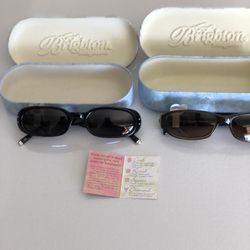 2 Brighton Sunglasses Handmade w/cases. New!