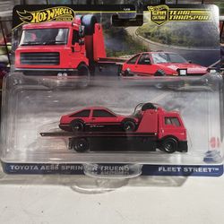 Toyota AE86 Sprinter Trueno Car Culture Team Transport Fleet Street Hot Wheels Collector Set
