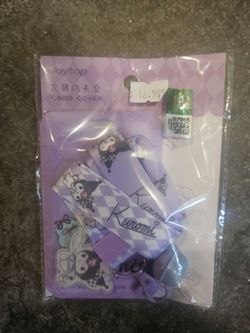 Kuromi lanyard card cover