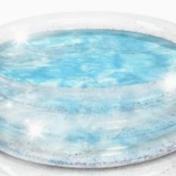 ArtCreativity Sparkly Inflatable Kiddie Pool for Kids 34"x10"